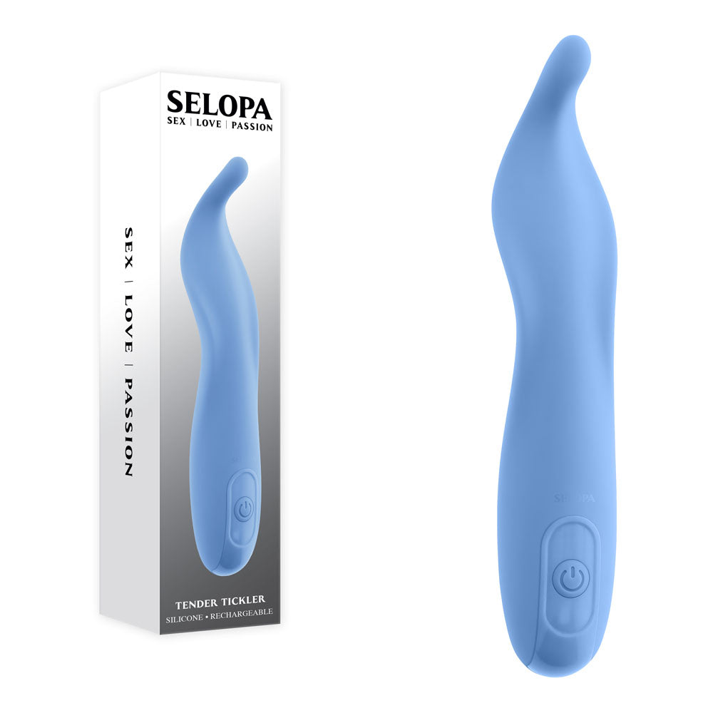 Selopa TENDER TICKLER - Blue 16.2 cm USB Rechargeable Pinpoint Stimulator Selopa